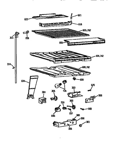 Compartment separator asm