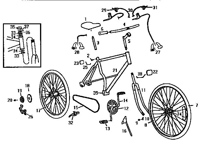 FRAME AND WHEEL ARM