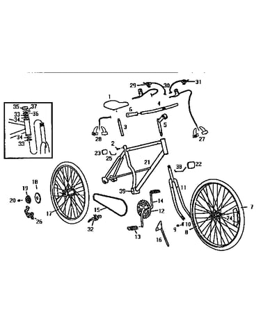 Frame and wheel arm