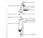 Eureka C6446BT upper handle assy. diagram