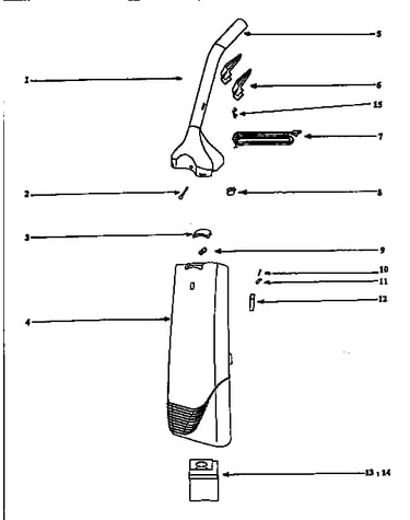 Upper handle assy.