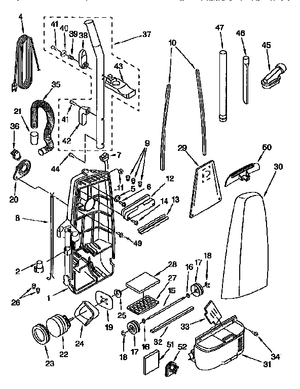 Dust compartment