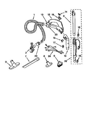 Hose and attachment