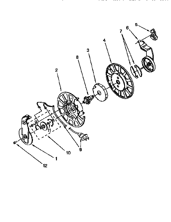 Power cord reel parts