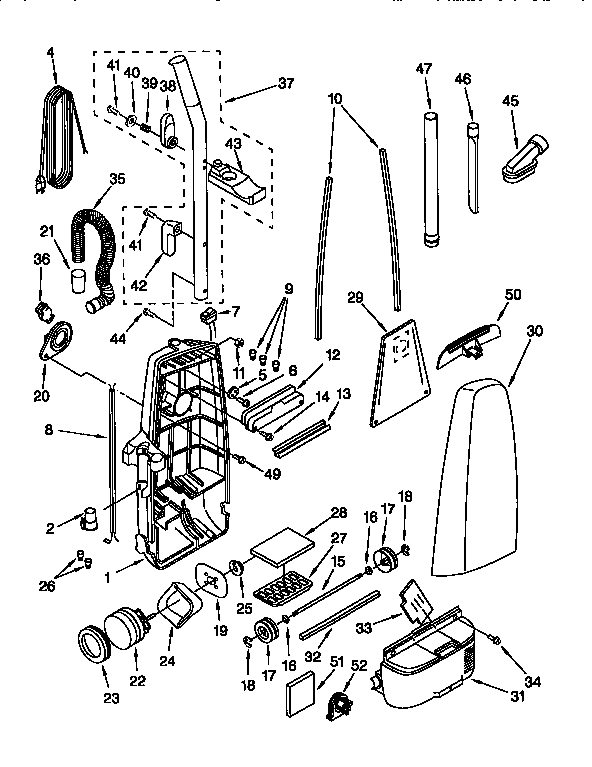 Dust compartment