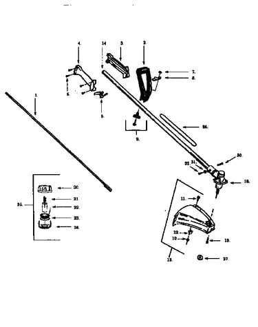 Handle and shield