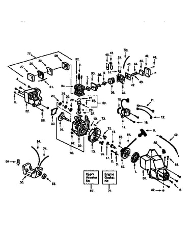 Crankcase assy