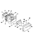Oven door section