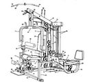 Sears 665159450 frame assembly diagram