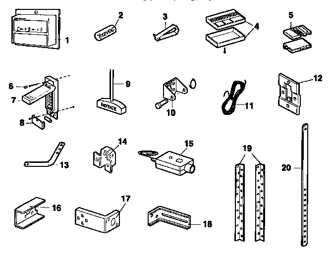 Official Craftsman 13953636SRT garage door opener parts | Sears
