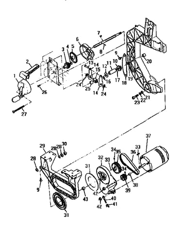 Drive and motor mount assembly
