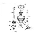 GE WNSR2100T2WW pump and drive components diagram