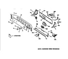 GE WNXR2100T2AA controls and backsplash diagram