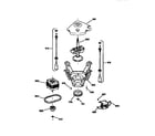 GE WNXR2100T2AA pump and drive components diagram