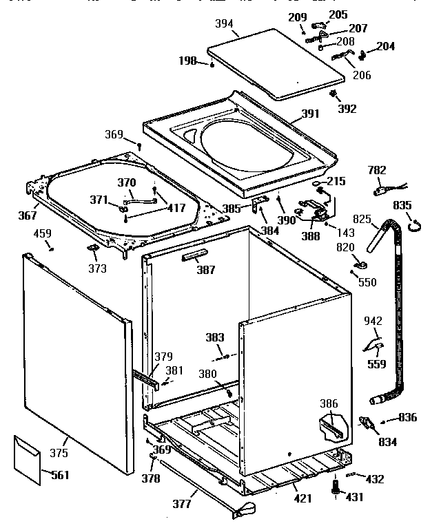 CABINET, COVER & FRONT PANEL