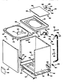 Cabinet, cover and front panel