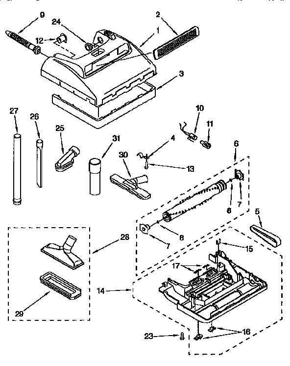 NOZZLE AND ATTACHMENT