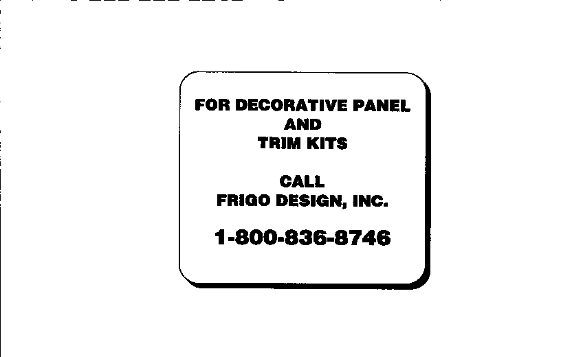 DECORATIVE DOOR PANELS- CUSTOMER CONTACT PARTS DIRECT