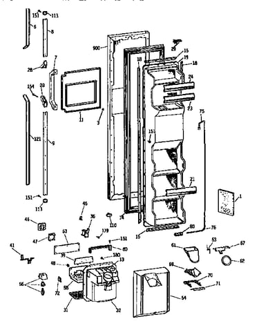 Freezer door
