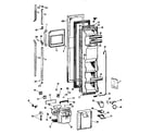GE TFX22PRXAWW freezer door assembly diagram