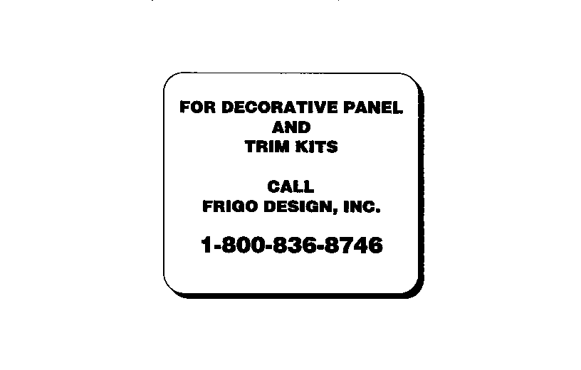 DECORATIVE PANEL AND TRIM KITS INFO