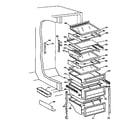 GE TPX21PRXAWW shelf assembly diagram
