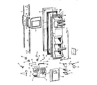 GE TFX24VRSAWH freezer door diagram