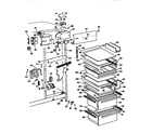 GE TFX24VRSAWH fresh food section diagram