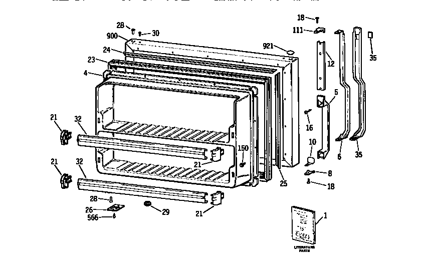 Freezer door