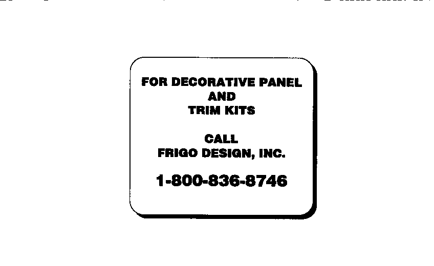 Decorative panel- contact parts