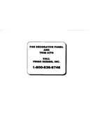 Decorative panel- contact parts