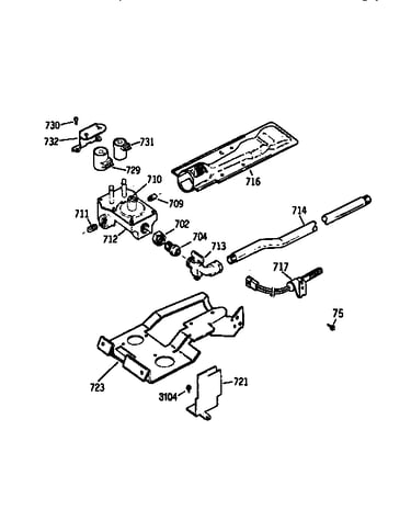 Gas valve and burner assembly