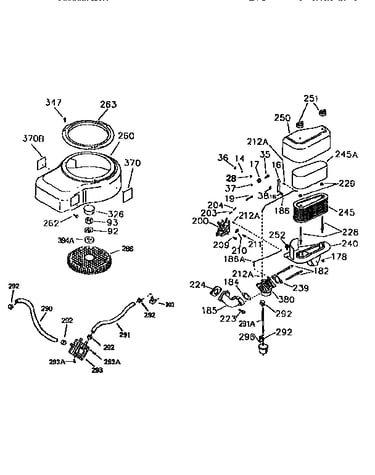 Air cleaner/blower housing