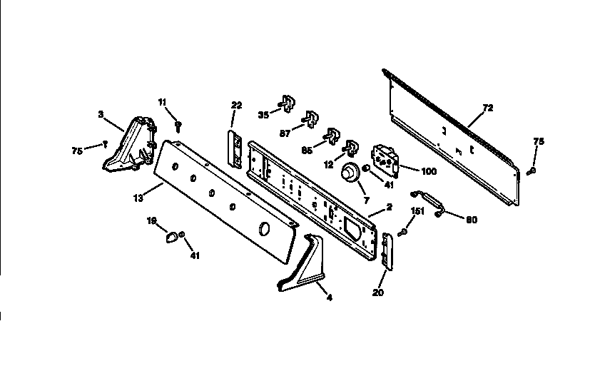 BACKSPLASH ASSEMBLY