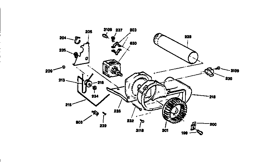 BLOWER AND DRIVE ASSEMBLY