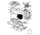 Craftsman 536252570 chassis and hood assembly diagram