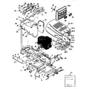 Craftsman 536252570 chassis and hood assembly diagram