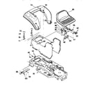 Craftsman 536252570 chassis and hood assembly diagram