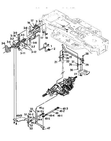 Rear steering assembly
