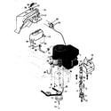Craftsman 536252570 engine and control assembly diagram