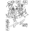 Craftsman 536252570 pre-painted deck assembly diagram