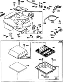 Air cleaner and fuel tank assembly