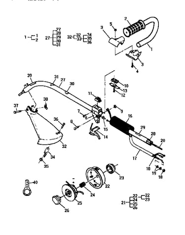 Shaft/shield/cutter assembly