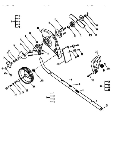 Shaft/shield assembly