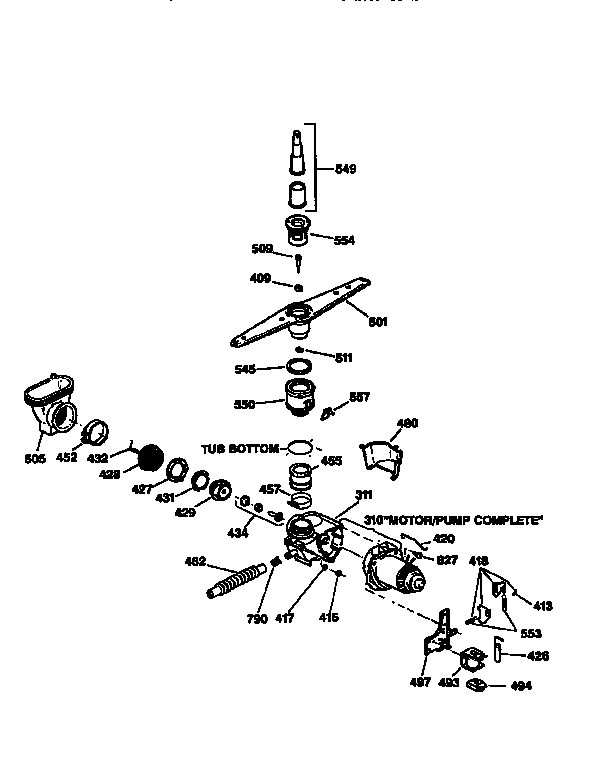 Motor-pump mechanism