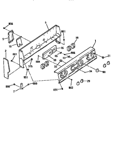 Backguard section