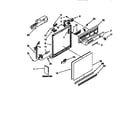 Kenmore 6651674992 frame and console parts diagram