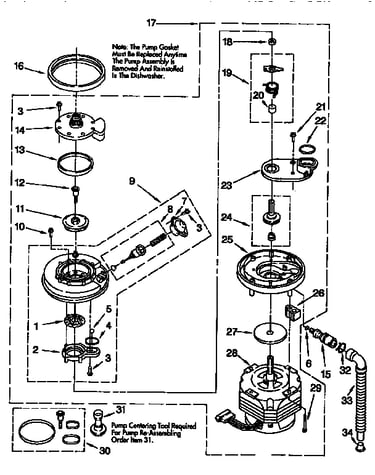 Pump and motor parts