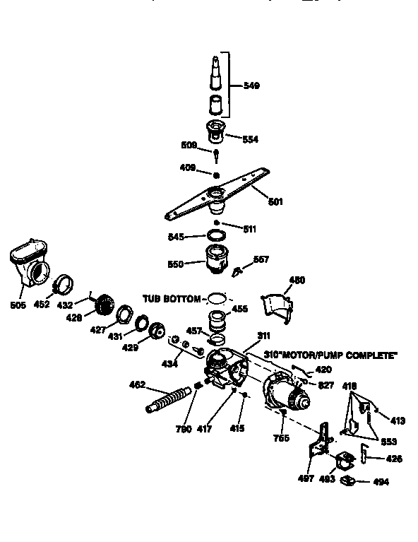 Motor-pump mechanism