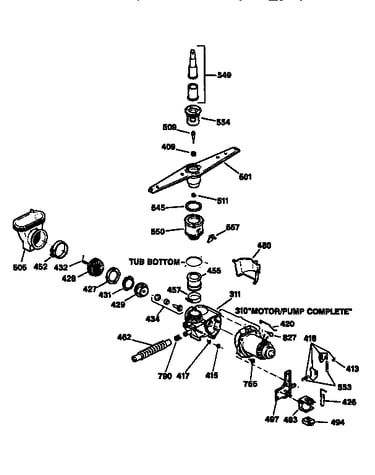 Motor-pump mechanism